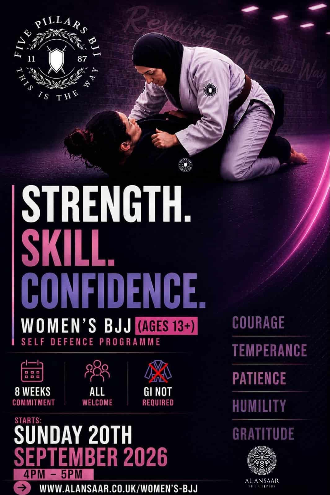 Women's Eight Weeks Self Defence BJJ Programme